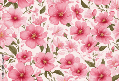 Pink floral design