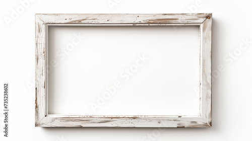 white whased wood picture frame