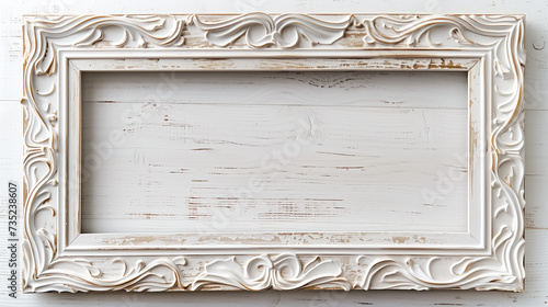 white whased wood picture frame