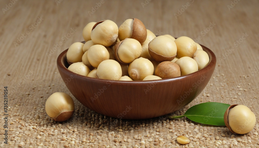 Bowl of Proteaceae Seeds and Macadamia Nuts Bowl of Proteaceae Seeds and Macadamia Nuts