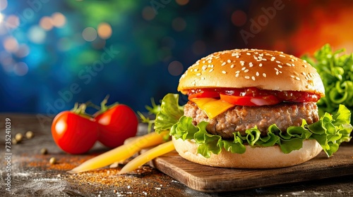 A mouthwatering barbecue pulled pork burger for a taste of the South