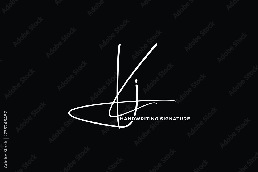 KJ initials Handwriting signature logo. KJ Hand drawn Calligraphy lettering Vector. KV letter real estate, beauty, photography letter logo design. KJ initials Handwriting signature logo. KJ Hand drawn Calligraphy lettering Vector. KV letter real estate, beauty, photography letter logo design.
