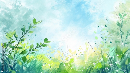 Professional spring and summer background. For presentations and product displays. The place for the text  the inscription