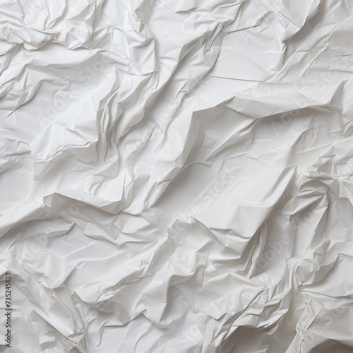 Crumpled white paper texture background