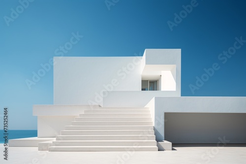 a white building with stairs © Elena