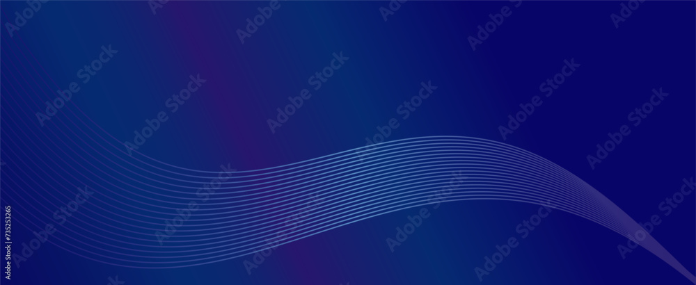 Trendy abstract blue background banner template. vector illustration.