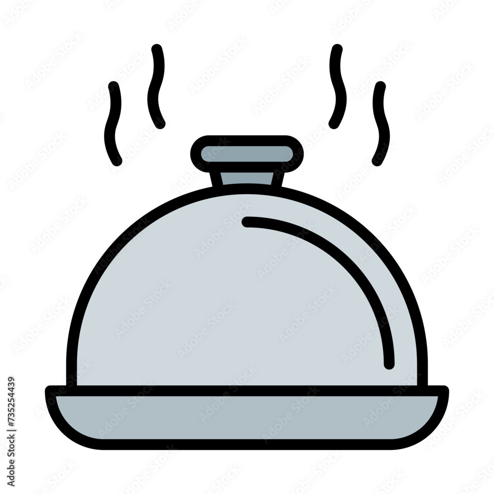 Food Tray Line Filled Icon