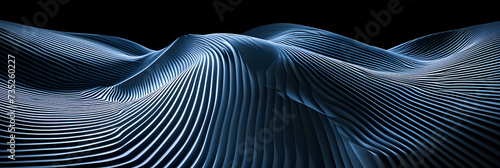 a blue gradient wavy vector background photo