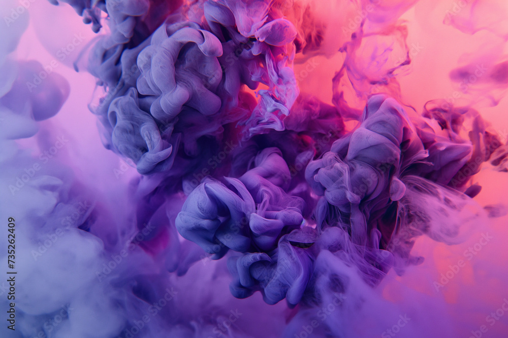 Fototapeta premium coloured smoke falling from the sky