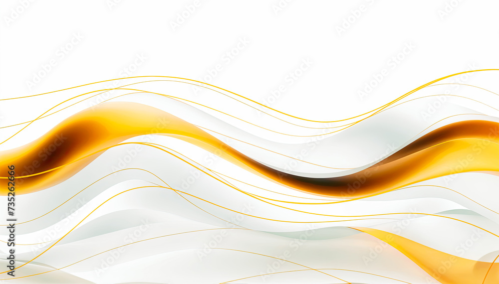 Abstract background with yellow and white wavy lines illustration Abstract background with yellow and white wavy lines illustration