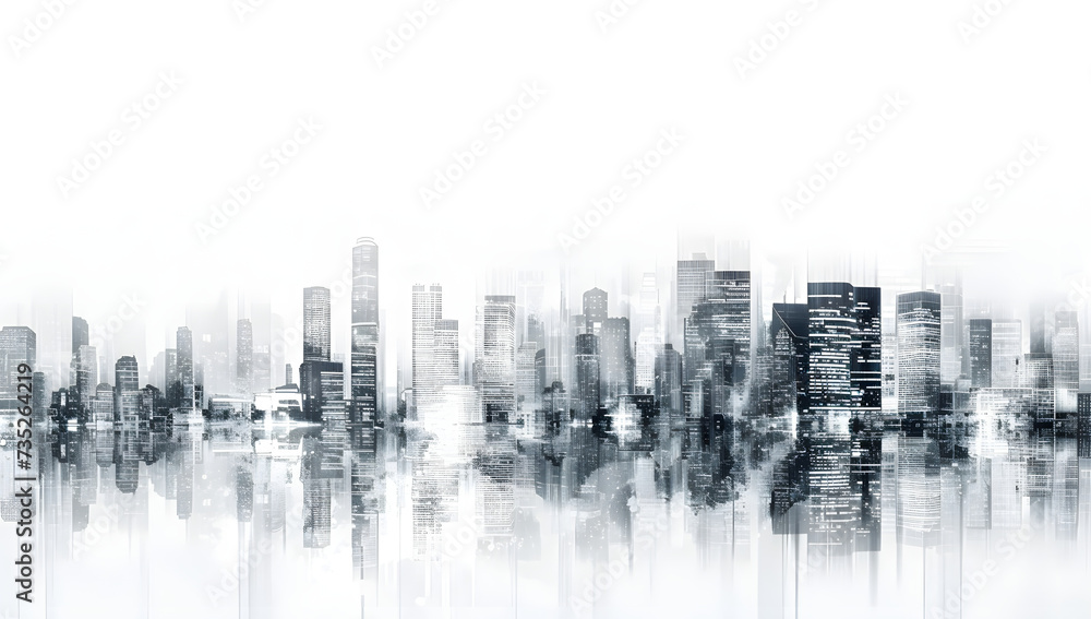 large cityscape with buildings and night view background illustration large cityscape with buildings and night view background illustration