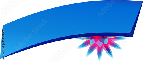 ECOLOGICAL SUN AND BLUE STRIP BANNER