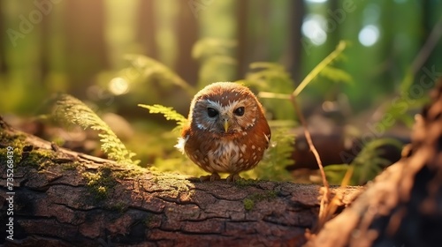 owl baby bird Generative AI