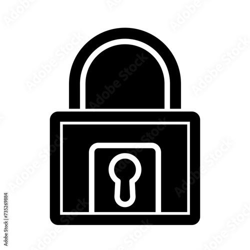 Padlock Glyph Icon