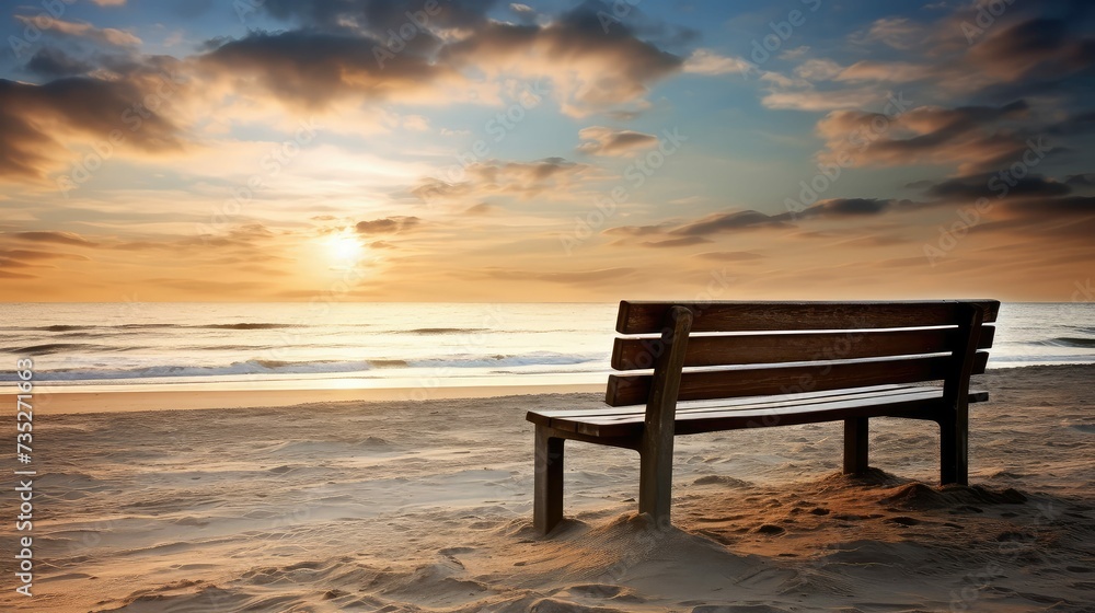 sun beach bench