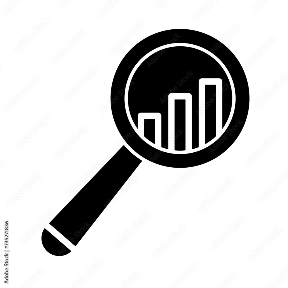 Research Glyph Icon Research Glyph Icon