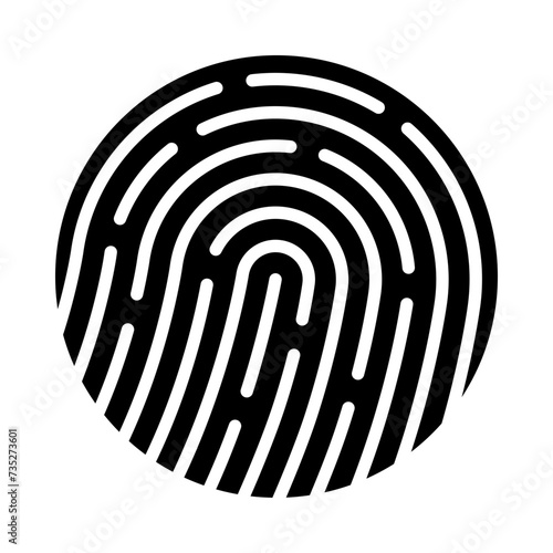 Biometrics Glyph Icon
