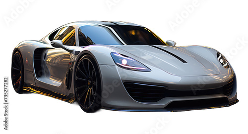 Isolated automotive car on transparent background png Generative AI