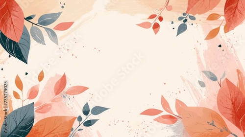 Wallpaper Mural watercolor autumn background
 Torontodigital.ca