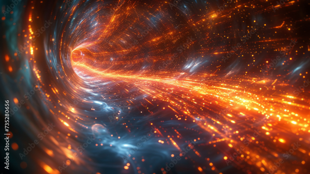 Obraz premium Abstract network and data speed ,generative ai