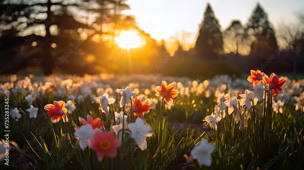 Nature's Rebirth: Blooming Flowers Herald the Arrival of Spring Equinox