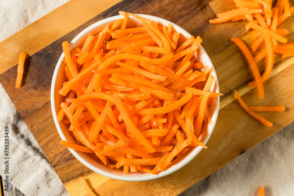Organic Raw Shredded Carrot Shreds Organic Raw Shredded Carrot Shreds