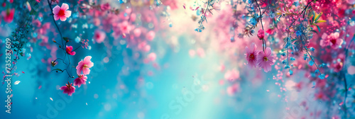 Delicate Pink Blossoms in Spring, Close-up of Floral Beauty with Soft Bokeh for Romantic and Fresh Seasonal Backgrounds