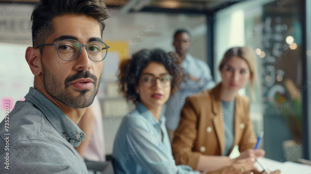 young professionals in an office setting young professionals in an office setting