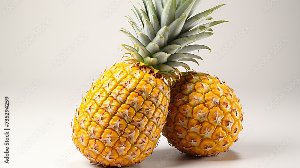 3d rendered photo of pineapple made with generative AI