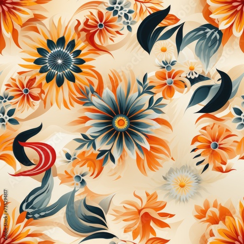 Chic Indonesian Batik Seamless Pattern