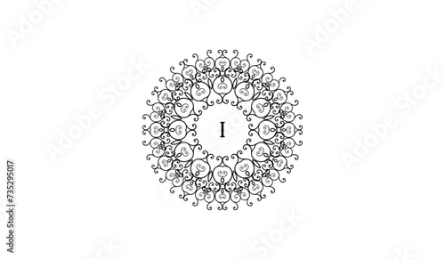 Luxury Retro ornament Alphabetical Logo