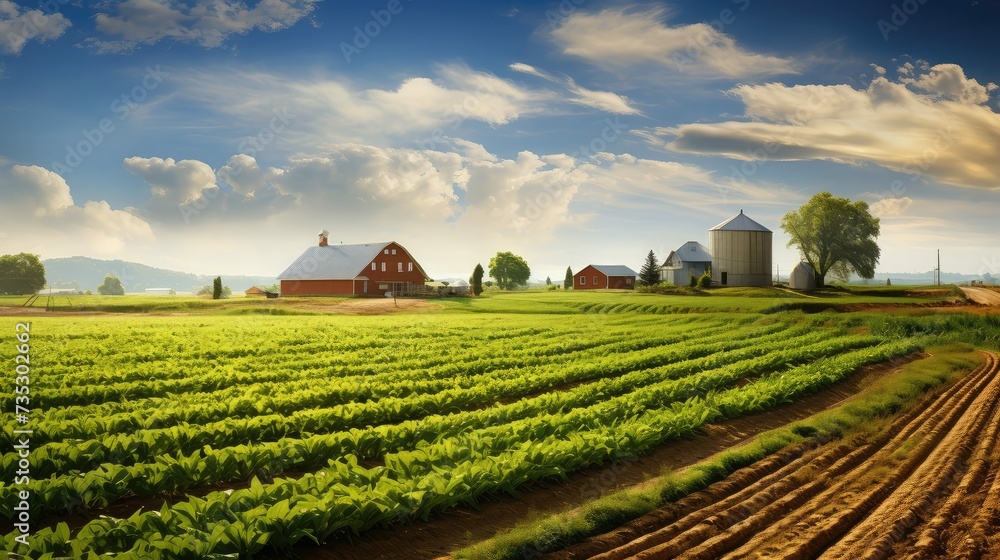 Obraz premium crops african american farm
