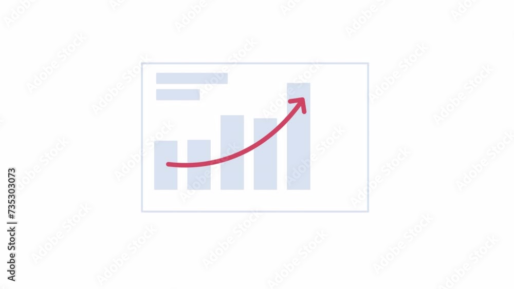 Bar graphs arrow rising up 2D object animation. Performance charts flat cartoon 4K video, transparent alpha channel. Stock profit. Market trend. Financial results chart animated element on white Bar graphs arrow rising up 2D object animation. Performance charts flat cartoon 4K video, transparent alpha channel. Stock profit. Market trend. Financial results chart animated element on white