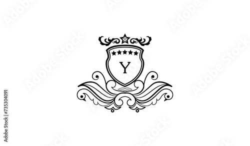 Luxury Flying Leaf Alphabetical Logo