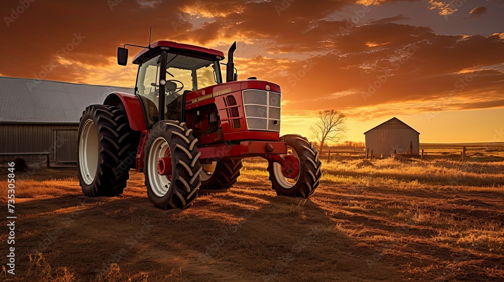 Fototapeta premium plow farm machine