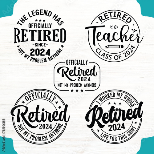 Retired 2024 T-Shirt Design, Retired 2024 SVG Design