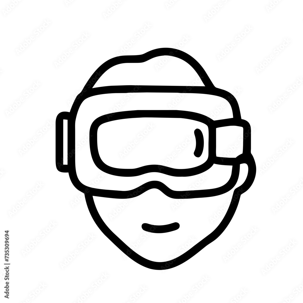 Augmented and virtual reality, Metaverse line icon, VR, Virtual reality, Game, Futuristic Cyber and metaverse, Generative AI Augmented and virtual reality, Metaverse line icon, VR, Virtual reality, Game, Futuristic Cyber and metaverse, Generative AI
