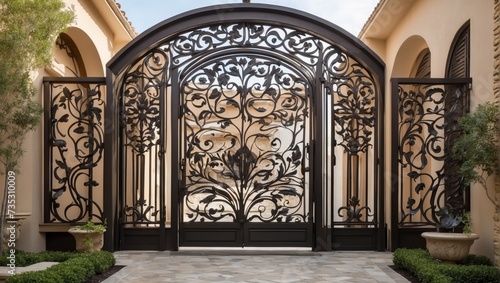 exterior design of gate,fences ornaments