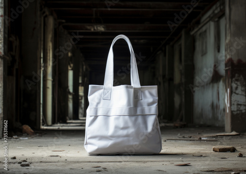 the white tote bag