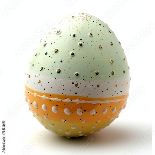 Easter egg close up isolated