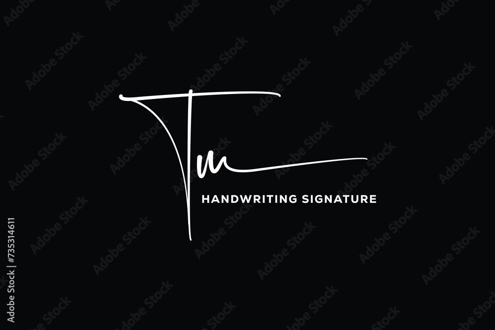 TM initials Handwriting signature logo. TM Hand drawn Calligraphy lettering Vector. TM letter real estate, beauty, photography letter logo design. TM initials Handwriting signature logo. TM Hand drawn Calligraphy lettering Vector. TM letter real estate, beauty, photography letter logo design.