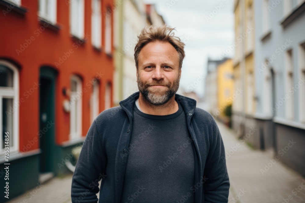 Portrait of a middle aged body positive man Portrait of a middle aged body positive man