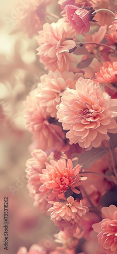 a bunch of pink flowers