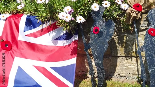 Friday 8 May 2020 marks 75 years since Nazi Germany's formal surrender at the end of the Second World War. On VE (Victory in Europe) Day in 1945, preparations streets  in Ackworth, West Yorkshire to   photo