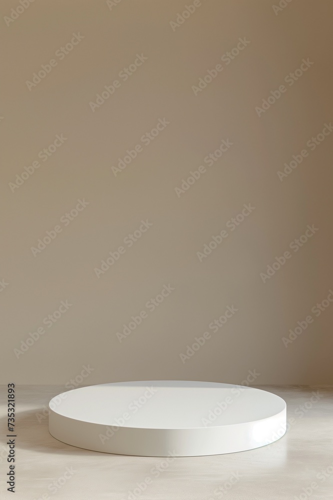 Neutral Toned Podium for Product Display Neutral Toned Podium for Product Display