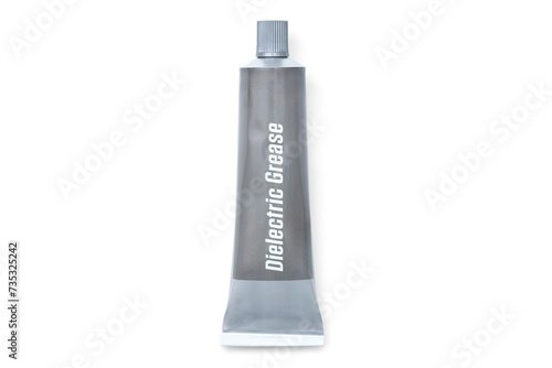 Premium Dielectric Grease Tube for Superior Electrical Connections – Enhanced Insulation, Sealant for Spark Plugs, Connectors, and Electrical Panels Isolated with transparent shadow
