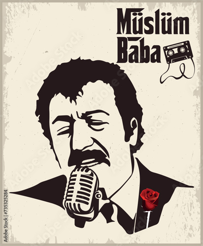 Muslum Gurses, father vektor design,Müslüm Gürses.