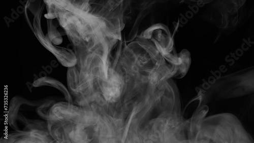 Smoke on a black background. Vape smoke spread