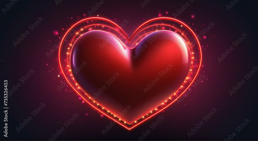 abstract red heart abstract red heart