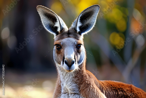 Red kangaroo - Australia - The largest marsupial and the national emblem of Australia, known for its long, powerful legs and hopping ability